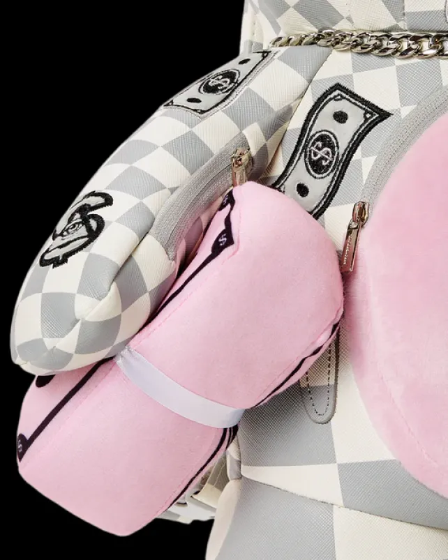 TEDDY BEAR BACKPACKS|BACKPACKS>SPRAYGROUND XTC LA PALAIS MEDIUM MONEYBEAR TEDDYBEAR BACKPACK