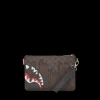 CROSSOVER CLUTCHES>SPRAYGROUND XTC SHARKS IN PARIS CROSSOVER CLUTCH