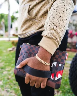 CROSSOVER CLUTCHES>SPRAYGROUND XTC SHARKS IN PARIS CROSSOVER CLUTCH