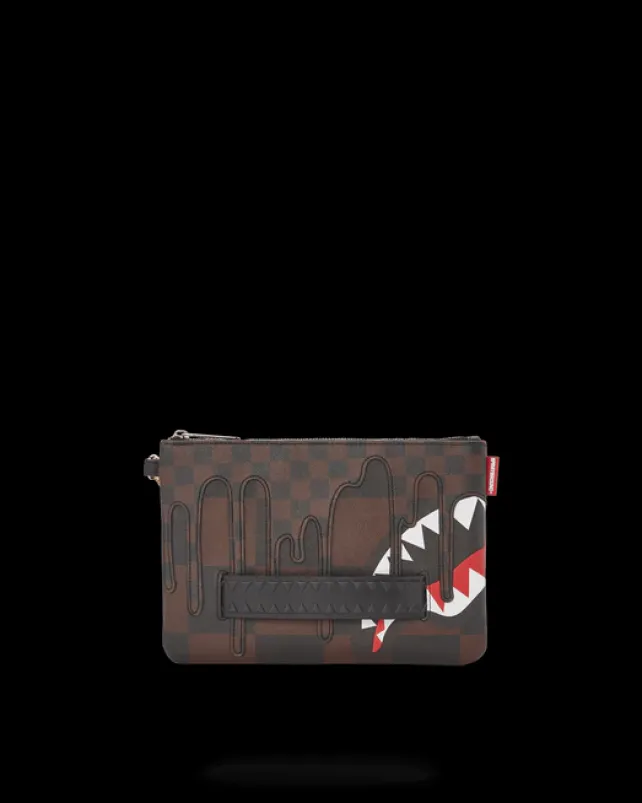 CROSSOVER CLUTCHES>SPRAYGROUND XTC SHARKS IN PARIS CROSSOVER CLUTCH