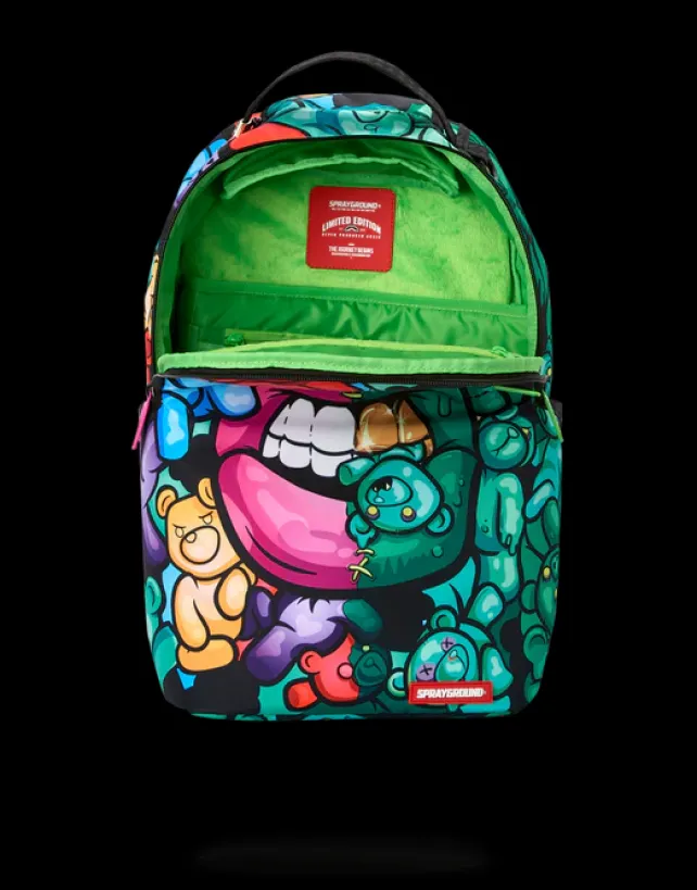 BACKPACKS>SPRAYGROUND ZOMBIE GUMMY BEAR LIPS BACKPACK